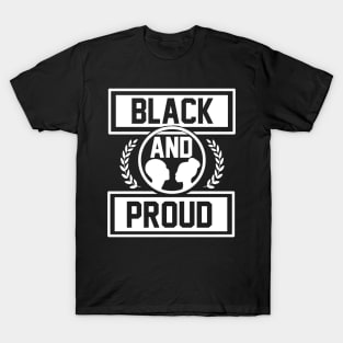 Black And Proud T Shirt For Women Men T-Shirt